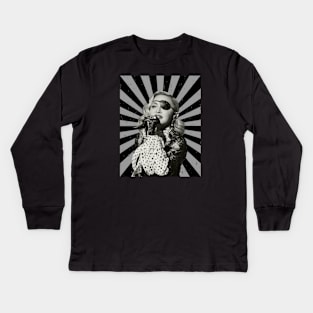 Retro Madonna Kids Long Sleeve T-Shirt